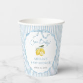 Ciao Baby Lemon Themes Baby Shower  紙コップ (正面)