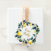 Ciao Baby Lemon Wreath Amalfi Baby Shower  フェイバータグ (インサイチュ)