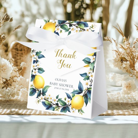 Ciao Baby Lemon Wreath Favor Boxes | Amalfi Citrus フェイバーボックス