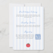 Ciao Baby Pomodoro Hand-Drawn Tomato Baby Shower 招待状 (裏面)