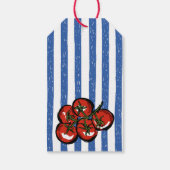 Ciao baby tomato blue Italian baby shower favor ギフトタグ (裏面)