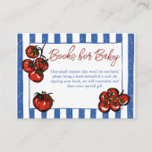 Ciao baby tomato Italian baby shower book request エンクロージャーカード (正面)