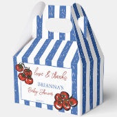 Ciao baby tomato Italian baby shower favors custom フェイバーボックス (正面)