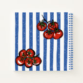 Ciao baby tomato Italian baby shower guest book ノートブック (裏面)