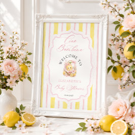 Ciao Bambinaレモン ベビーガールシャワー ウェルカム ポスター
