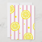 Ciao Bambina Pink and White Baby Shower Invitation 招待状 (裏面)