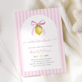 Ciao Bambina Pink Lemon Baby Shower Invitation 招待状