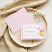 Ciao Bambina Pink Lemon Books for Baby Card エンクロージャーカード