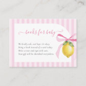 Ciao Bambina Pink Lemon Books for Baby Card エンクロージャーカード (正面)