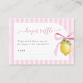 Ciao Bambina Pink Lemon Diaper Raffle Card エンクロージャーカード (正面)