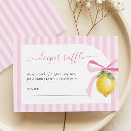 Ciao Bambina Pink Lemon Diaper Raffle Card エンクロージャーカード
