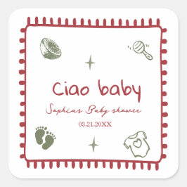 ciao bambino ドゥードル ベビー 妊娠 ステッカー