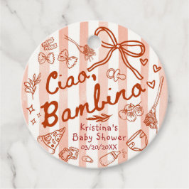 Ciao Bambino 赤/赤 お礼タグ フェイバータグ