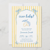 Ciao Bambino Baby Shower 招待状 (正面)