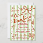 Ciao Bambino Baby Shower Invitation 招待状 (正面)