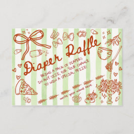 Ciao Bambino Green - Diaper Raffle エンクロージャーカード