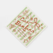 Ciao Bambino (Green) Paper Napkin スタンダードランチョンナプキン (角)