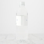 Ciao Bambino Italian Blue Boy Baby Shower ペットボトルラベル (裏面)