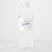 Ciao Bambino Italian Blue Boy Baby Shower ペットボトルラベル (正面)