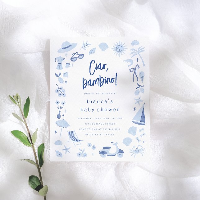 Ciao Bambino Italian Budget Boy Baby Shower (クリエイターアップロード済み)