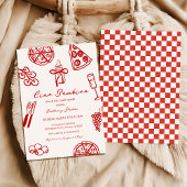 Ciao Bambino Italian Pizza Themed Baby Shower 招待状