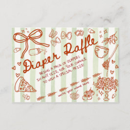 Ciao Bambino Olive Green - Diaper Raffle エンクロージャーカード