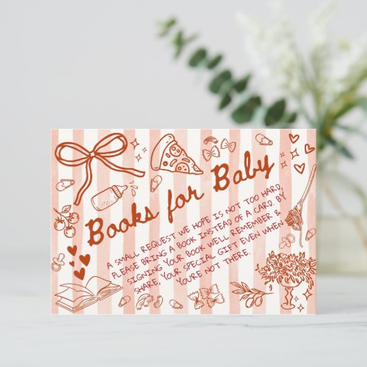 Ciao Bambino Red - Books for Baby  エンクロージャーカード (スタンド正面)