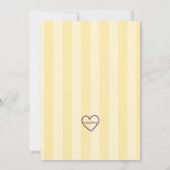 Ciao Bambio(a), Italian, Lemon, Baby Shower 招待状 (裏面)