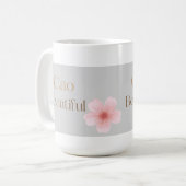 Ciao Beautiful, Elegant Floral Gift  コーヒーマグカップ (正面左)
