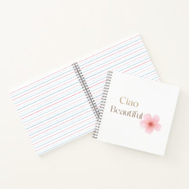 Ciao Beautiful, Elegant Floral Gift ノートブック