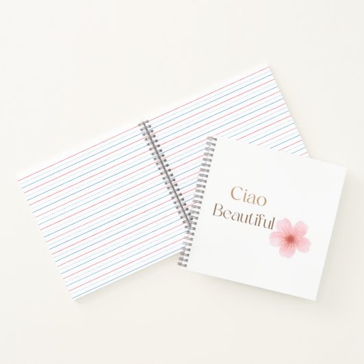 Ciao Beautiful, Elegant Floral Gift ノートブック (内部)