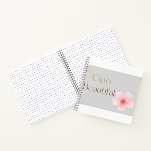 Ciao Beautiful, Elegant Floral Gift  ノートブック (内部)