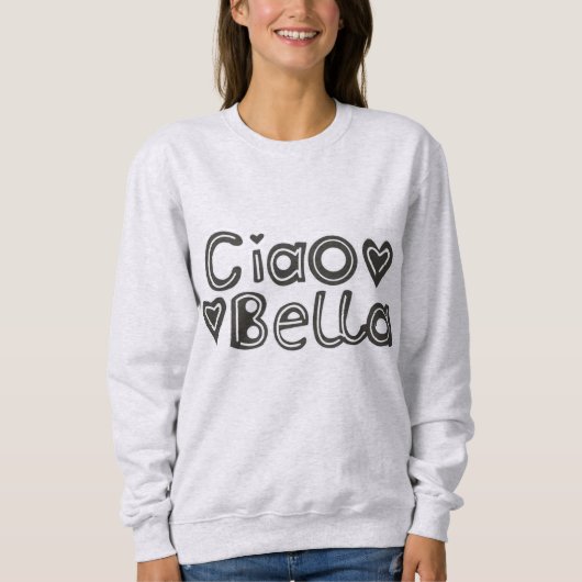Ciao Bellaの女性のスエットシャツ スウェットシャツ (正面)