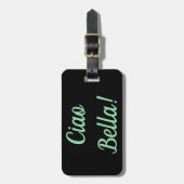 Ciao Bellaの荷物のラベル ラゲッジタグ (正面縦)