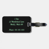 Ciao Bellaの荷物のラベル ラゲッジタグ (裏面横)