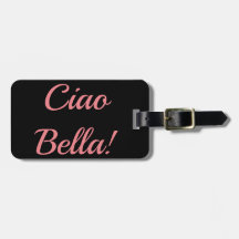 Ciao Bellaの荷物のラベル