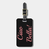Ciao Bellaの荷物のラベル ラゲッジタグ (正面縦)