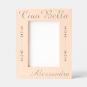 Ciao Bella パーソナライズド レーザー彫刻フレーム (正面)