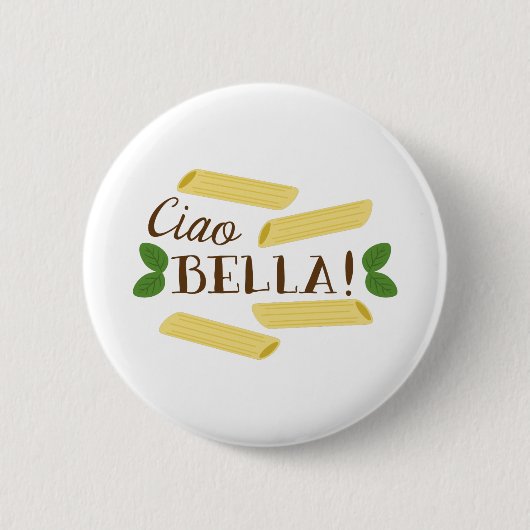 Ciao Bella 缶バッジ (正面)