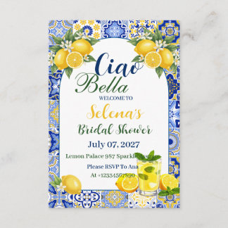 Ciao Bella Bridal Shower Invitation Card 招待状