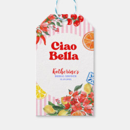 Ciao bella la dolce vita イタリアン・ブライダルシャワー ギフトタグ
