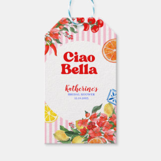 Ciao bella la dolce vita イタリアン・ブライダルシャワー ギフトタグ