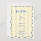 Ciao Bella Squiggle Border Bachelorette Weekend 招待状 (正面)