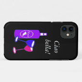 Ciao BellaWineのテーマのIphoneのTouchの場合 Case-Mate iPhoneケース (裏面(横))