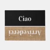 Ciao - greetings イタリアン in no4形式 ドアマット (正面)
