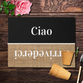 Ciao - greetings イタリアン in no4形式 ドアマット