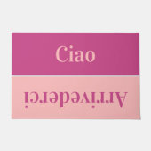 Ciao - greetings in イタリアン no3 Doormat ドアマット (正面)