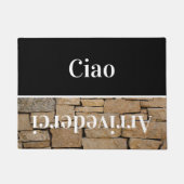 Ciao - greetings in イタリアン no5 Doormat ドアマット (正面)