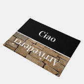 Ciao - greetings in イタリアン no5 Doormat ドアマット (アングル)