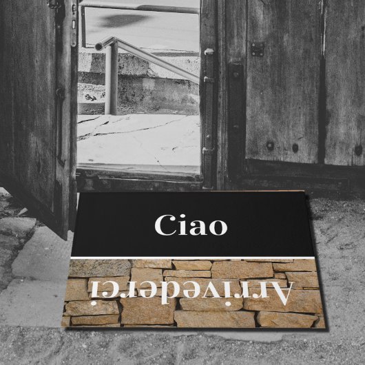 Ciao - greetings in イタリアン no5 Doormat ドアマット